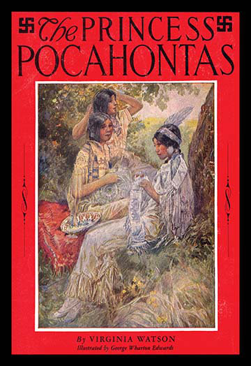 « the princess pocahontas » par virginie watson paiting imprimé, H 30 po x l 20 po