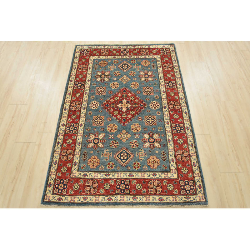 Tapis bleu unique de 3 pi 1 po x 5 pi 9 po