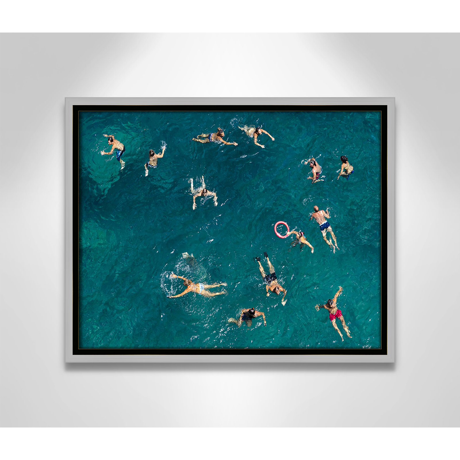 Silver Framed Canvas, 12.5" H x 15.5" W x 2" D