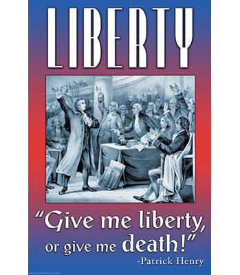 « liberty » par wilbur pierce, affiche rétro