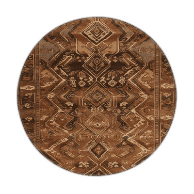 Tapis d'intérieur et d'extérieur brun Persian
