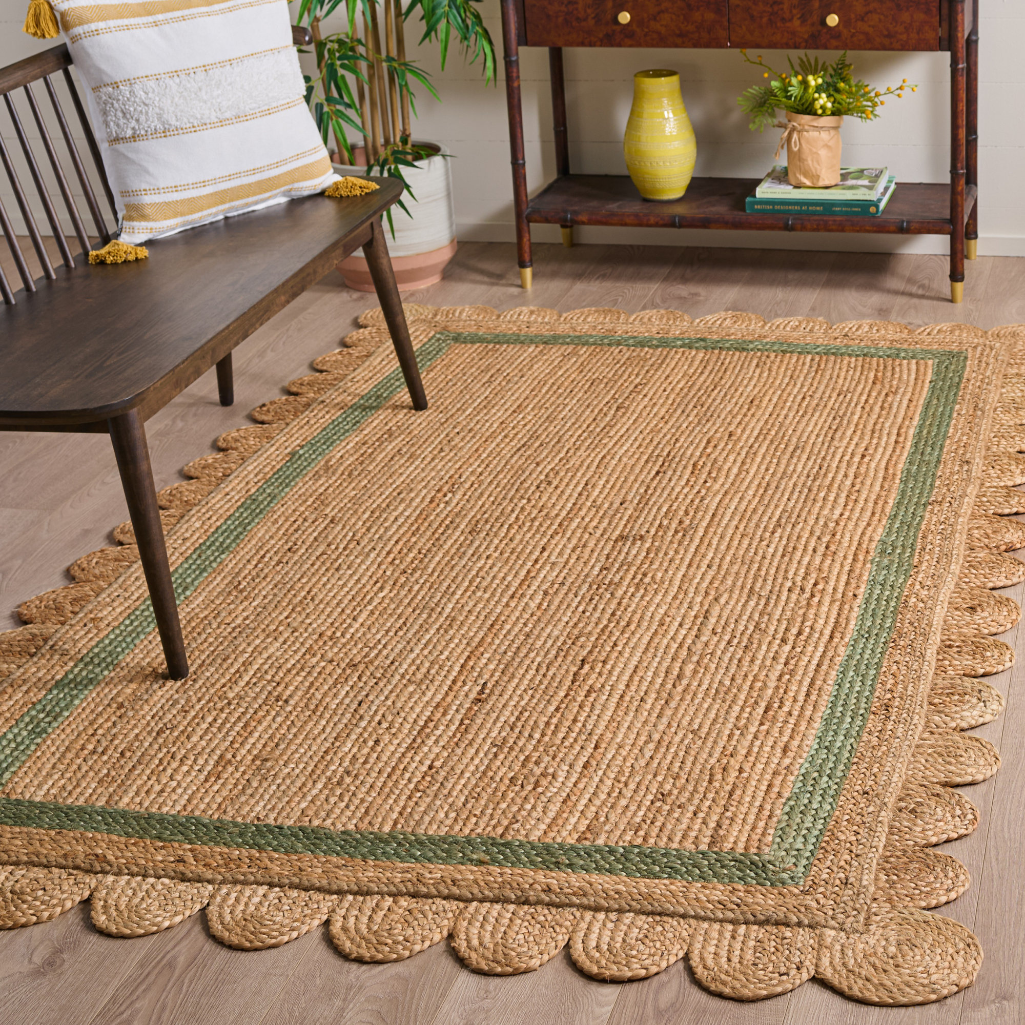 Inaki Jute/Sisal Area Rug, Rectangle 4' x 6'
