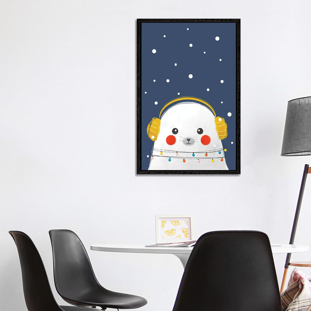 Christmas Baby Seal von Show Me Mars - Galerie-verpackte Leinwand Giclée auf Leinwand