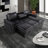 Montero Charcoal-Black Complete Sofabed