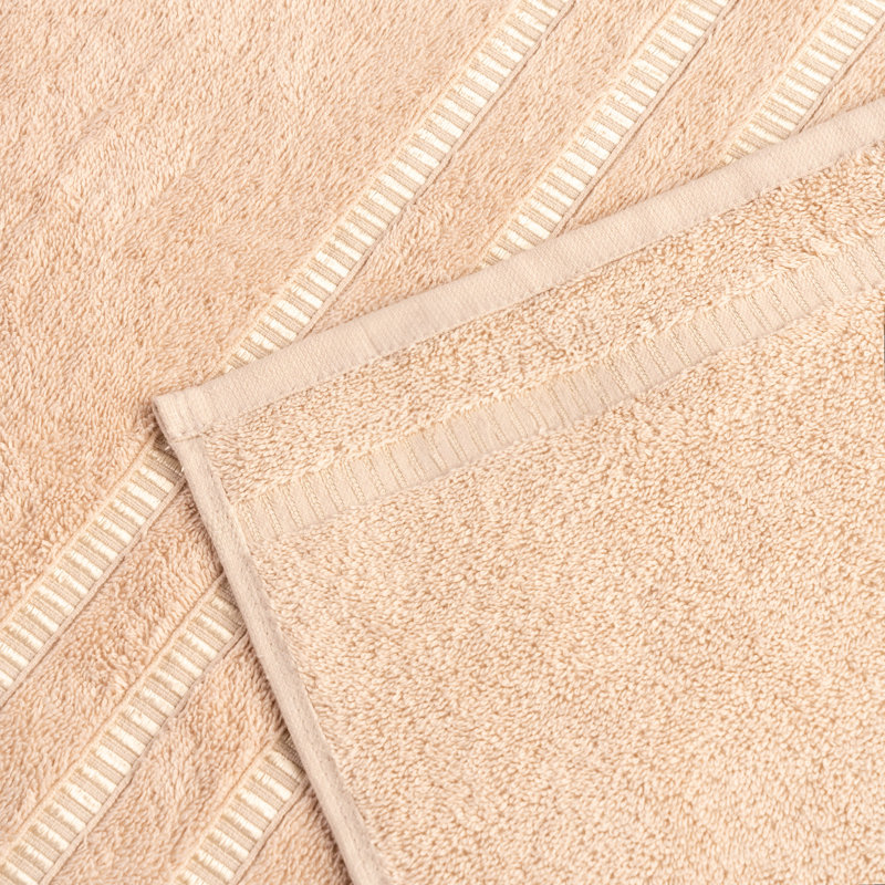 Ensemble de serviettes de bain 100% coton turc doux et absorbant, Beige
