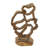 Teak Wood Handmade Abstract Decorative Sculpture