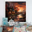 Cottage Sunset Sanctuary 3 - paysage, art mural sur toile-564843529-597830613