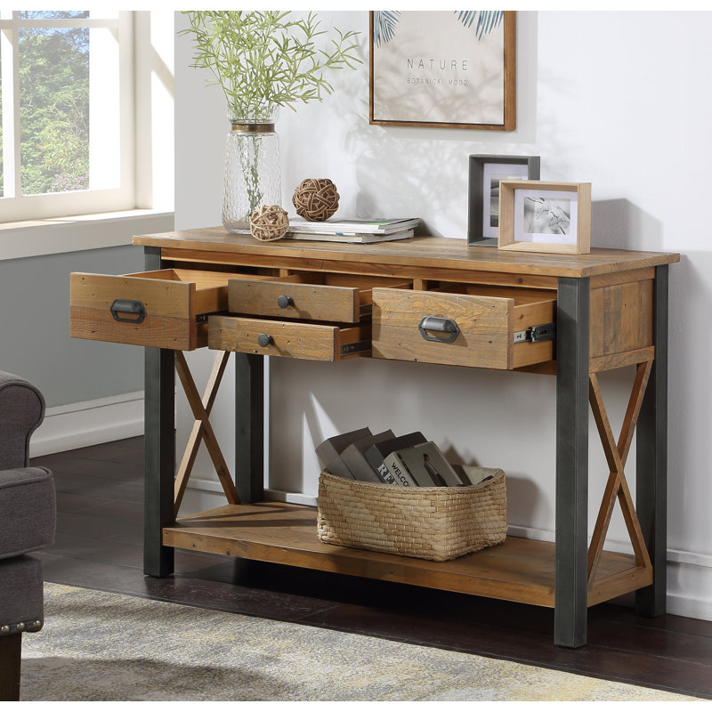 Callaghan 122cm Solid Wood Top Console Table