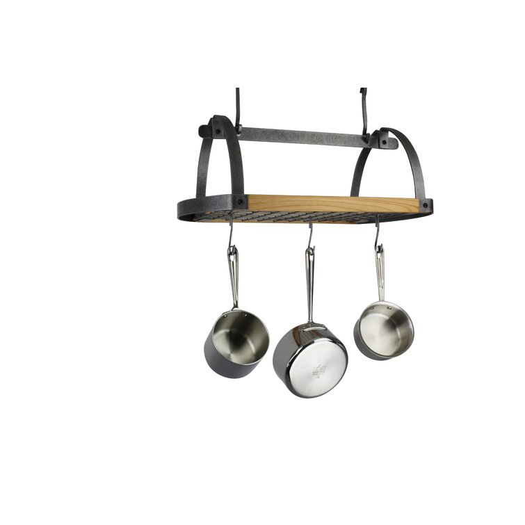 Enclume Traditional Oval Ceiling Pot Rack  Kitchen ideals, Pot rack,  Colourful kitchen tiles