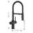 Catris Flexo Filter-Ready Semi-Pro Pull-Down Dual-Spray Kitchen Faucet - Matte Black-83667710