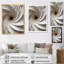 «White Minimalisme Spiral Poteries» - art mural abstrait à grandes spirales-784828450-784828473