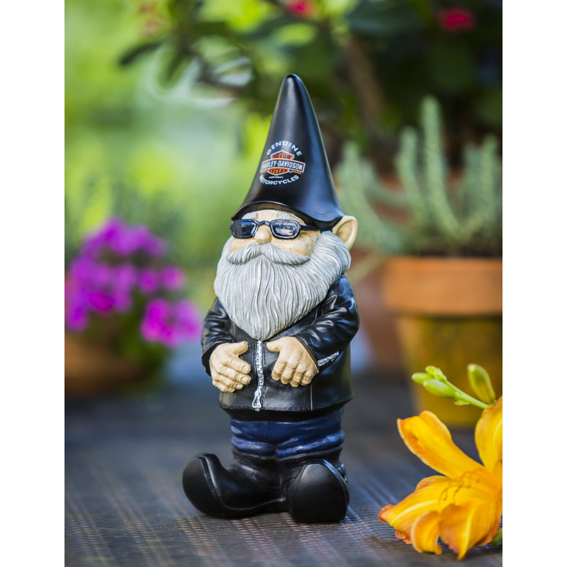 Statue de gnome de Knucklehead Harley-Davidson