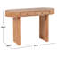 Bureau ovale en bois 2 tiroirs Gialana