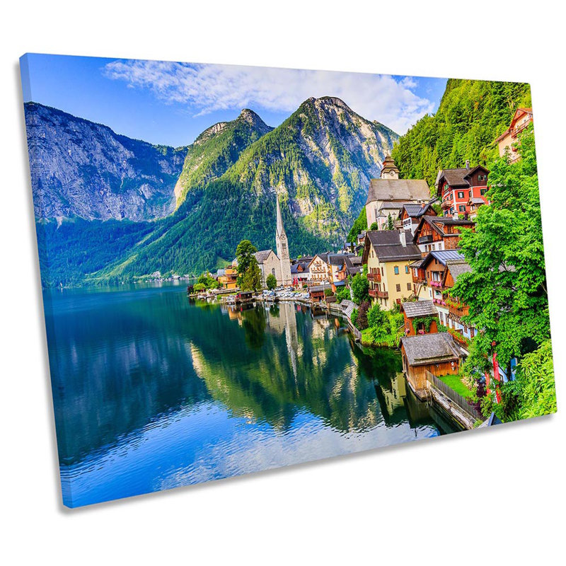 Hallstatt Austria Alps Framed - Wrapped Canvas Print, 30.5cm H x 45.7cm W x 2cm D