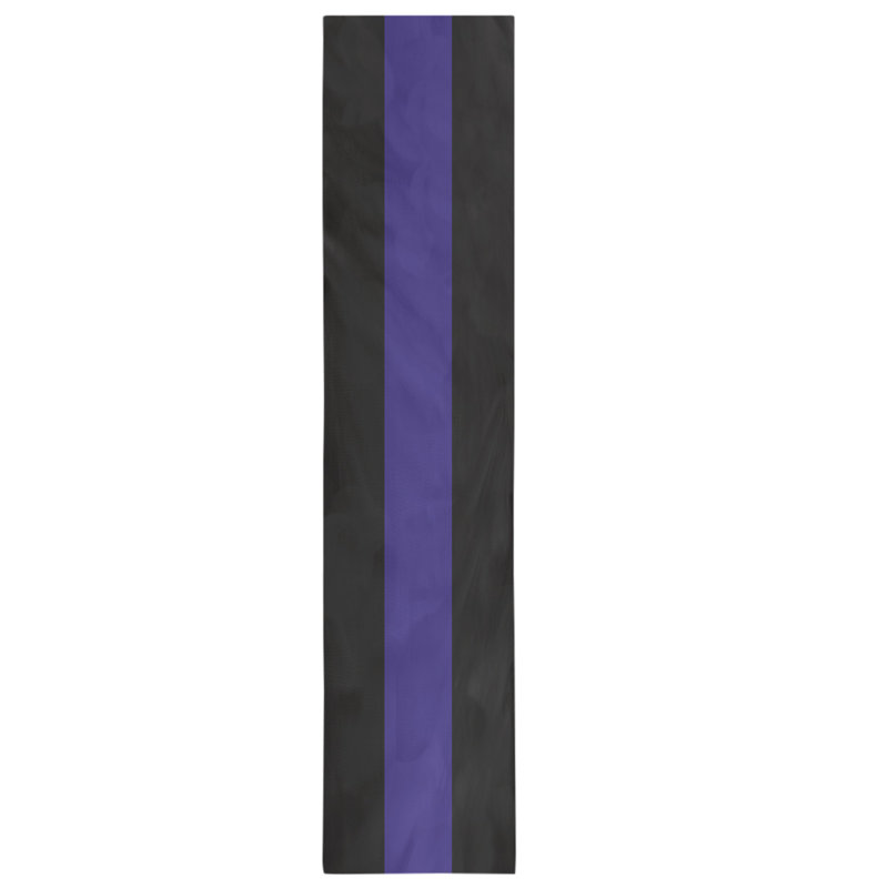 Dallas Football Stripes Table Runner, 72" L x 16" W, Black/Purple