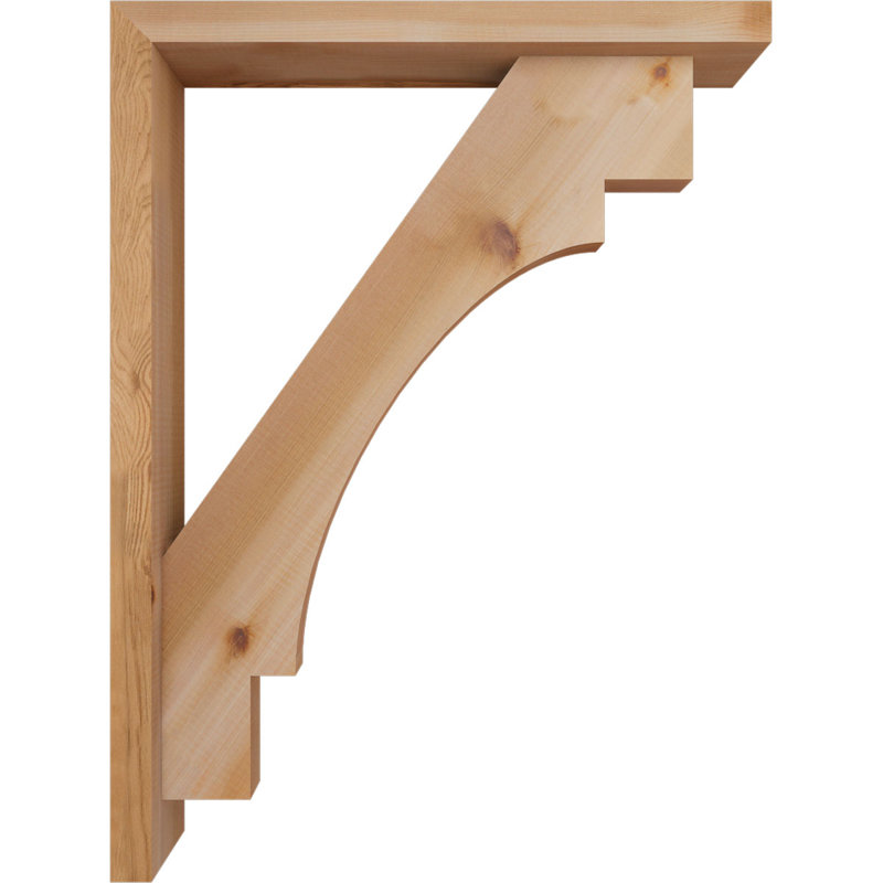 Support Merced Block avec support décalé, 32 x 24, Cèdre rouge occidental de l 3 1/2 po (lisse)