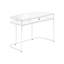 Bureau d'ordinateur, bureau personnel, ordinateur portable, tiroirs de rangement, L 48 po, travail, stratifié, métal chromé, contemporain