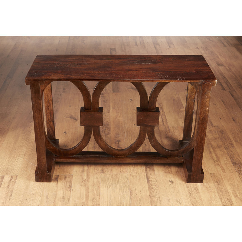 Natalee 45" Console Table, Stained Pecan