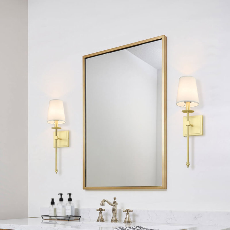 Kashunda Armed Sconce, Satin Brass