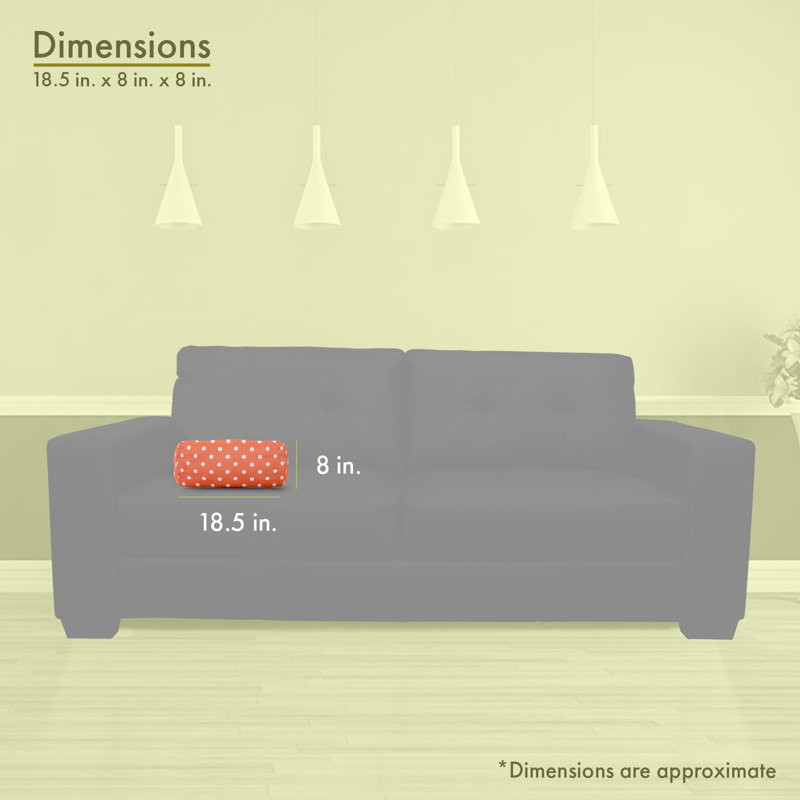 Coussin Ikat Dot, Orange