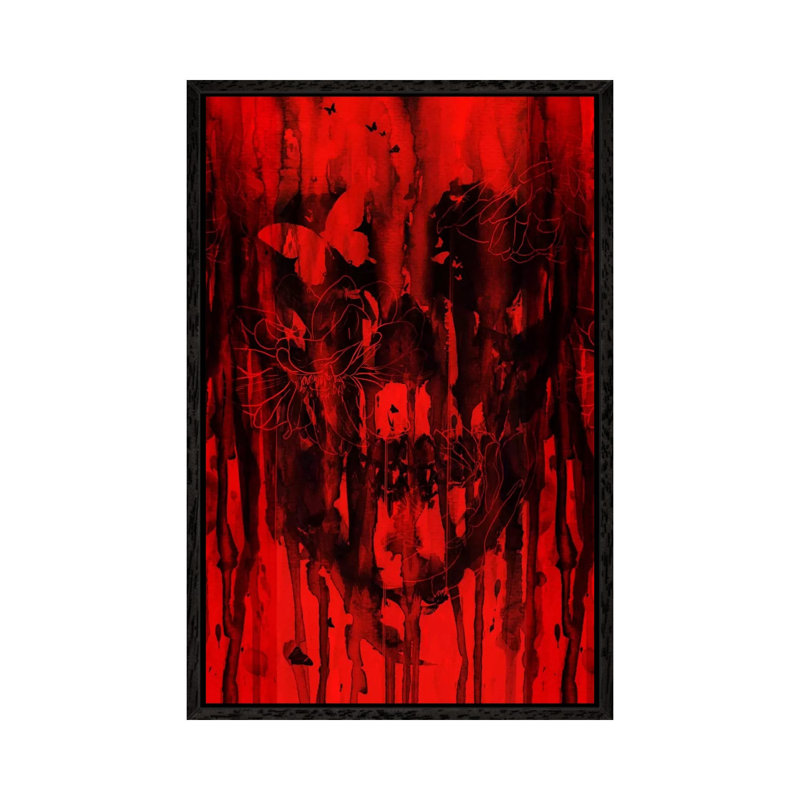 Birth Of Oblivion II by Nicebleed - Print on Canvas, 152.4cm H x 101.6cm W x 3.81cm D, Black Framed