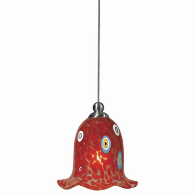 Kayme 1 - Light Red Single Pendant