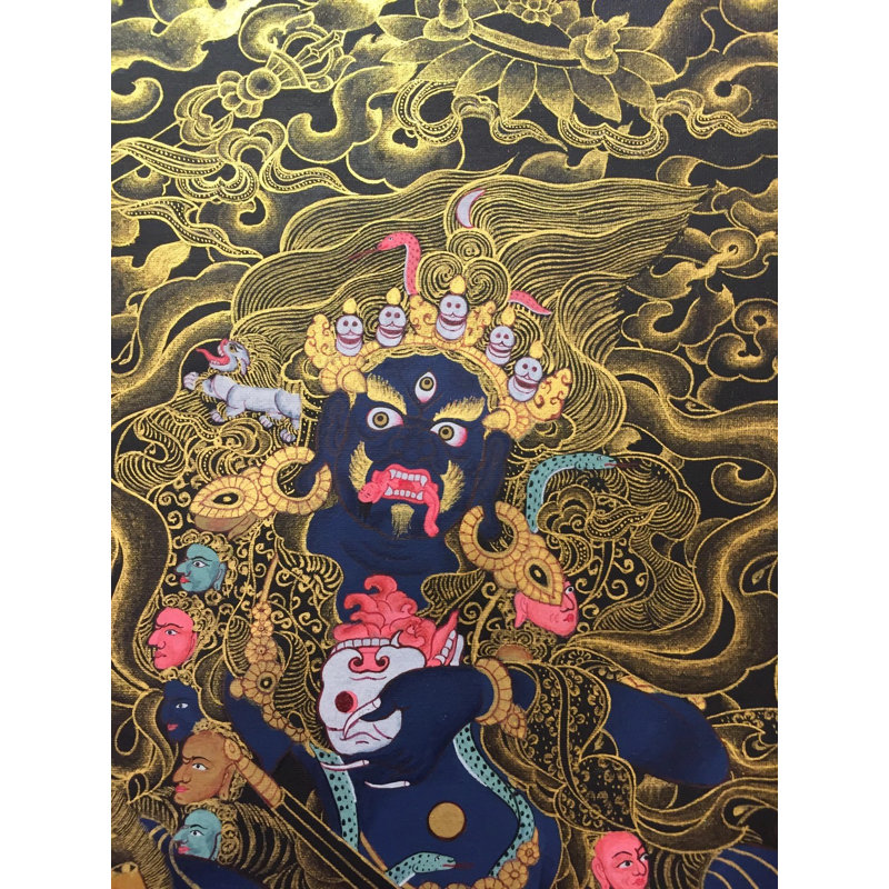 Dharmapala Palden Lhamo (Brocadeless Thangka)