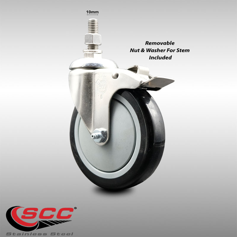 Polyurethane Casters, Black