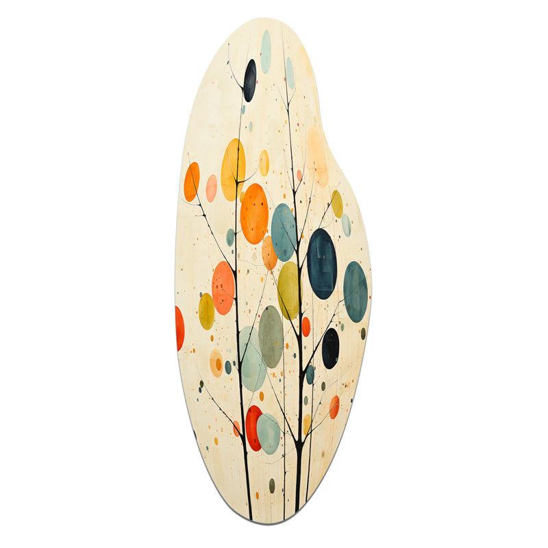 Reproduction de sculpture murale asymétrique en métal Fantina, H 38 po x l 15 po x P 1 po