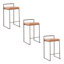 Tabouret de bar et de comptoir empilable Ernestine-701072300-701072312