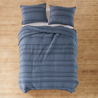 Tolteca Indigo King Quilt Set