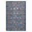 Chenille de coton bleue à motif floral antidérapant kilim-258869481