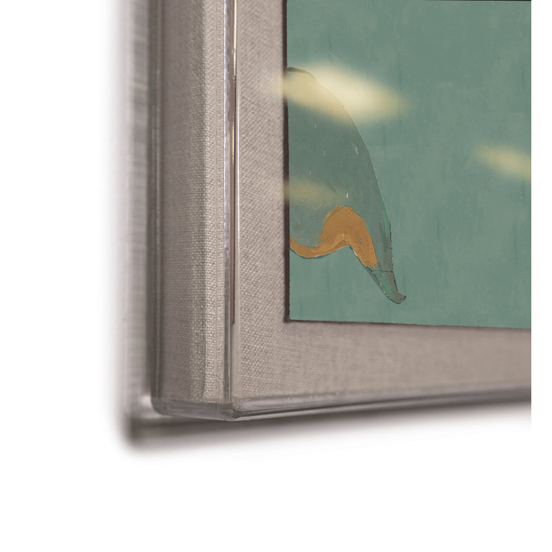 Green Magnolias Print by Paule Marrot, Acrylic Box, 44" H x 56" W x 1.25" D