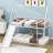 Nermal Kids Twin Over Twin Bunk Bed-2091419546