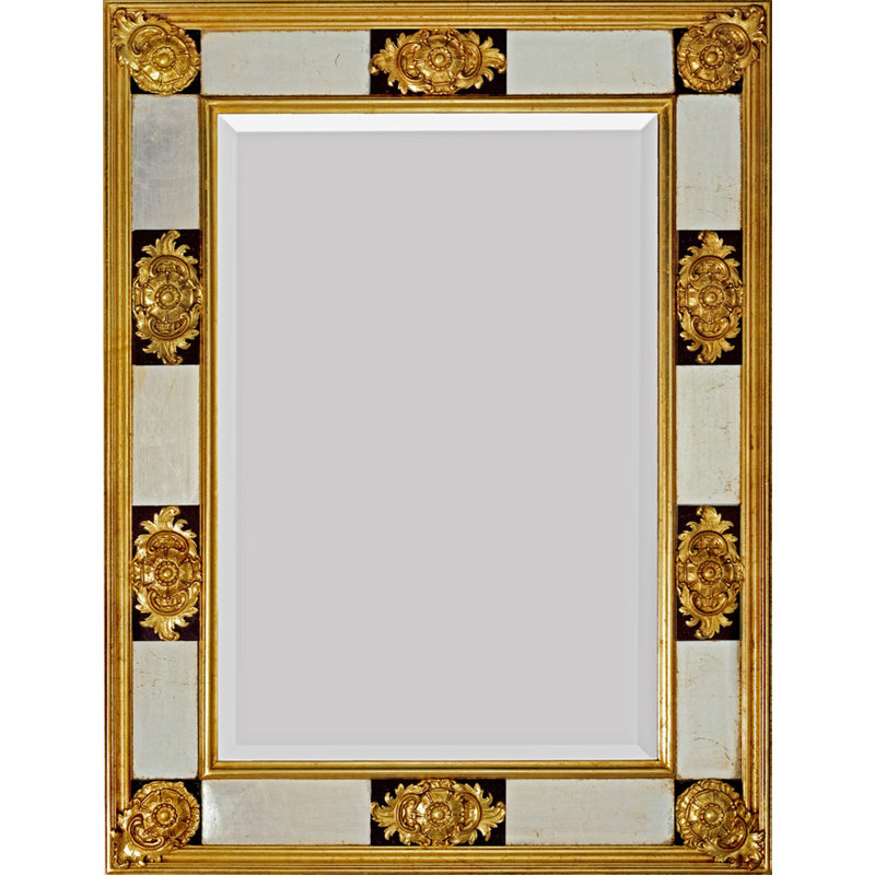 Miroir décoratif biseauté traditionnel The Aspen House, 61 po x 49 po