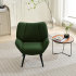 Fauteuil d'appoint, canapé simple à accoudoirs rembourrés, Tissu vert