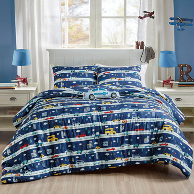 Police Car Twin/full Size Comforter Set