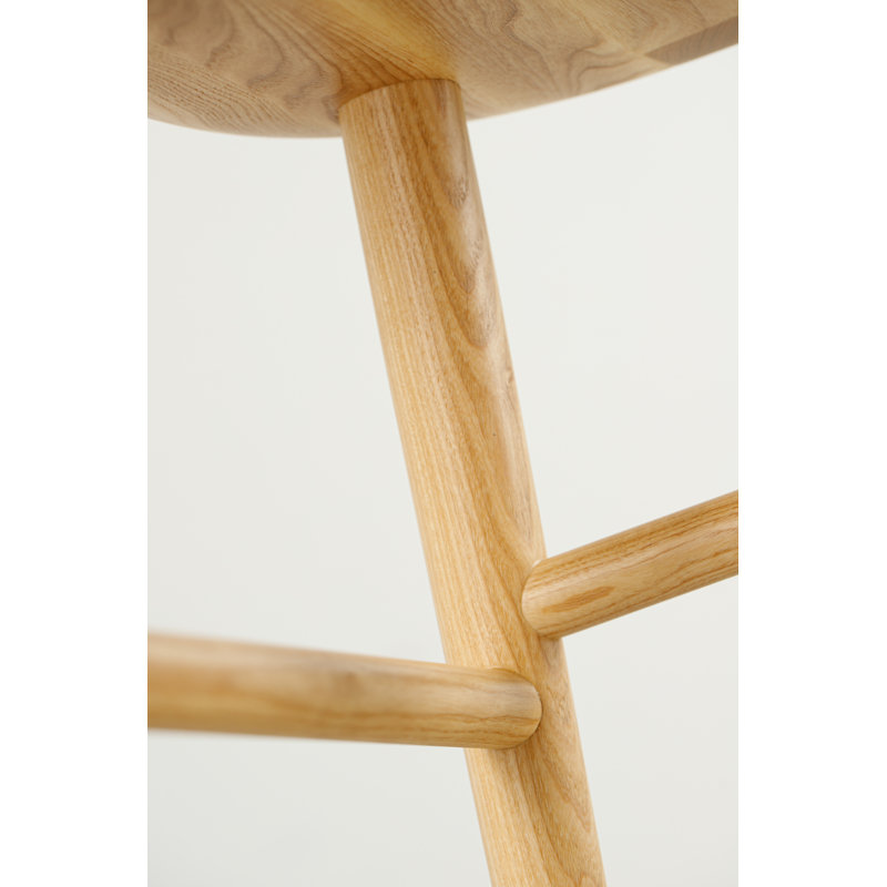 Anvil Chair With Back, Matte Ash, Bar Stool (31” Seat Height)