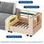 Canapé modulaire en forme de L gris, 6 sièges avec repose-pieds, coussins profonds, canapé reconfigurable pour le salon-708289543