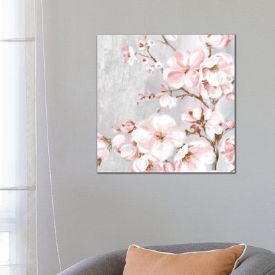 Spring Cherry Blossoms II by Eva Watts - Print on Canvas