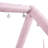 Full Size Upholstered Pink Daybed In House Design With 2 - Color Touchable Led Solid Frame, Vertical Striped Corduroy Lighting Adorable Shape, Easy Assembly-484347306
