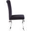 Chaise d'appoint en coton noire