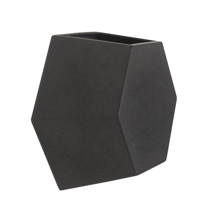 Inett Polyethylene Wall Planter Set, 4, Dark Gray