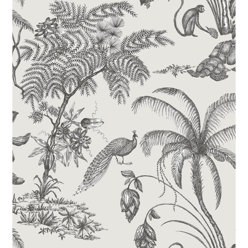 Familj 2 Floral Wallpaper Roll, Sandstone