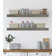 Emerald Lee 2 Piece Oak Floating Shelf