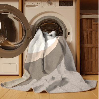 Tapis beige lavable à la machine Carlstadt