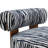 Tilton Zebra-Stripe Chenille Accent Chair-1248933958