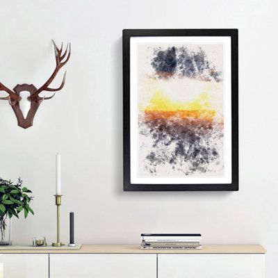 Sunset Through the Clouds - Picture Frame Graphic Art