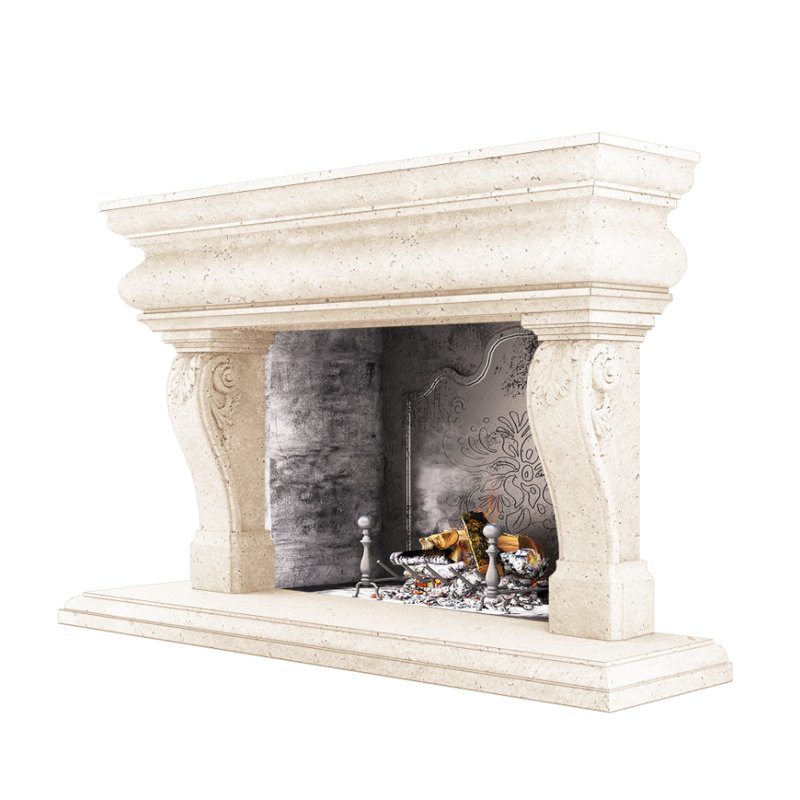 Great Adana Fireplace Surround, Old World Beige