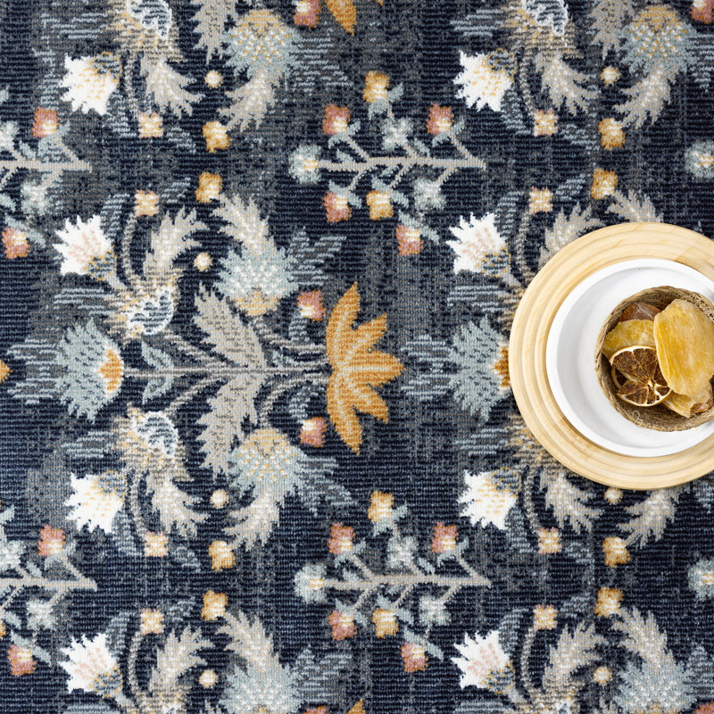 Abani Kyleigh DAL100A Lotus Repeat Medallion Indoor Outdoor Rug, Rectangle 5'3" x 7'7"